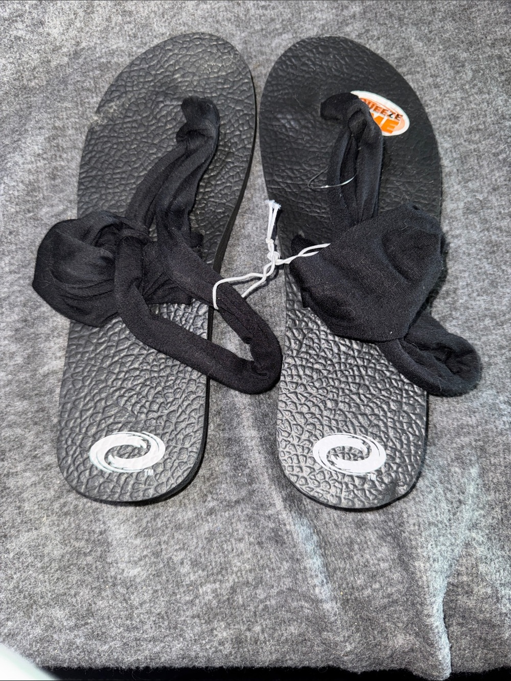 Black Wrap Fabric Women's Sandals for Everyday Comfort